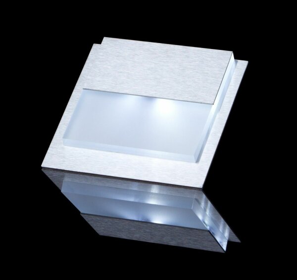 1x "CARO Weiss" Wand & Treppenbeleuchtung Treppenlicht 2W 230V Warmweiss 22/WS/W/WP/230