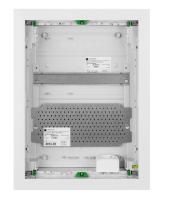Naka24 Metall Multimediaverteiler Unterputz mit Metalltüren MSF Schutzklasse IP 30 (2x12 Modulen 2012-00), Weiß