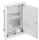 Naka24 Metall Multimediaverteiler Unterputz mit Metalltüren MSF Schutzklasse IP 30 (2x12 Modulen 2012-00), Weiß