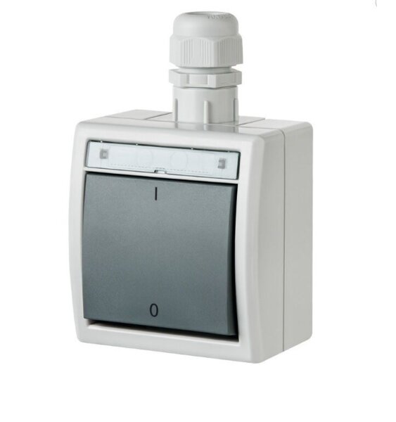 Aufputz AQUANT IP65 (IP65 Geräteschalter 2-polig 1203-65)