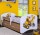 6 -teiliges Set Jugendzimmer Kindermöbel Zimmermöbel "BAGGER" mit Kinderbett