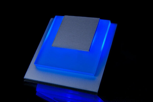 LED Wand Treppenbeleuchtung DOMA 1,8 W 230V AC Blau ALU MOD-07/WS/B/AL/230V