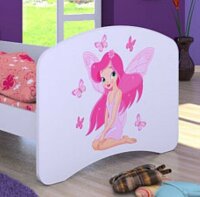 Nachtschrank / Prinzessin mit Schmetterlingen SZN01 WEISS