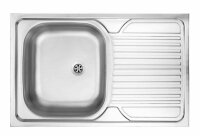 Aufbauspüle Edelstahlspüle Waschbecken...