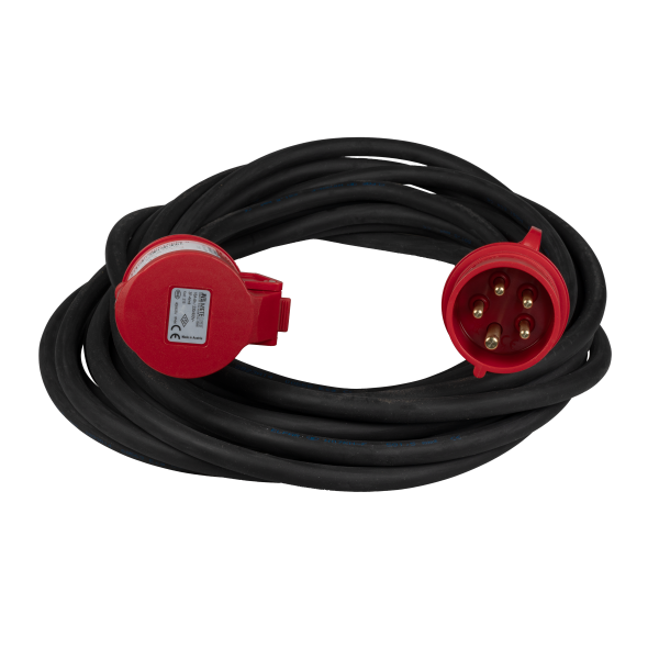CEE 10m Verlängerungskabel Starkstromkabel mit / ohne Phasenwender 16A  5x2,5mm²
