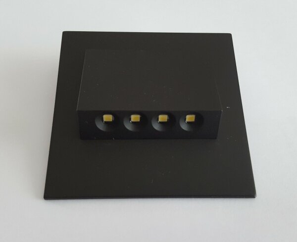NAVI LED Wand- und Treppenbeleuchtung Treppenlicht Stufe Einbauleuchte Schwarz 12-14 V  DC Warm  3100K 11-211-62