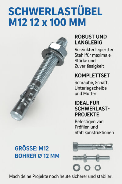 10x  LSB Schwerlastdübel 10 x 120