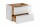 Badmöbel Set CAPRI WEISS HOCHGLANZ 80 cm mit Waschbecken LED SOFT-CLOSE montiert