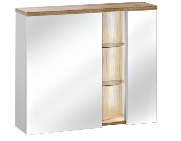 Badmöbel Set BAHAMA-WEIß 80" / SPIEGELSCHRANK 841
