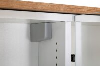 Badmöbel Set SPEK WEISS Hochglanz mit Waschbecken / SPIEGELSCHRANK AM-KLS-800-C7