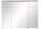 Badmöbel Set SPEK WEISS Hochglanz mit Waschbecken / SPIEGELSCHRANK AM-KLS-800-C7