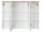 Badmöbel Set SPEK WEISS Hochglanz mit Waschbecken / SPIEGELSCHRANK AM-KLS-800-C7