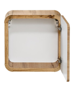 Badmöbel Set ARUBA EICHE 40 cm mit Waschbecken LED SOFT-CLOSE MATT