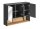 BORNEO GRAU-EICHE SOFT-CLOSE MATT  / BORNEO COSMOS 845 Spiegelschrank
