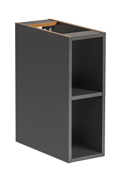 Badmöbel MONACO GRAU-EICHE HAMILTON SOFT-CLOSE LED  / REGAL UNTEN MONACO GREY 810