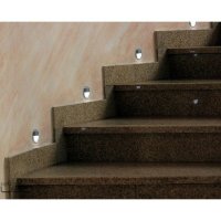 LED Wand & Treppenbeleuchtung Treppenlicht RUEDA MINI EDELSTAHL KALT 10V