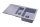 Granit Sp&uuml;le + Siphon Einbausp&uuml;le K&uuml;chensp&uuml;le Sp&uuml;lbecken DG005 Grau 95x50 cm