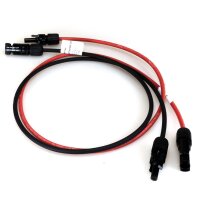 SET 6mm2 Solarkabel Verlängerungskabel Rot | Schwarz  MC4 Stecker Solarstecker PV 3m