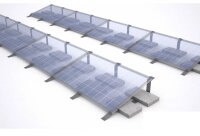 Aufständerung für Flachdach ohne Bohrung Solarmodul Halterung RE 15 Grad / 35mm Endklemme