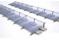 Aufständerung für Flachdach ohne Bohrung Solarmodul Halterung RE 30 Grad / 40mm Endklemme