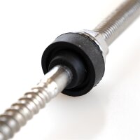 Doppelgewindeschraube A2 M10 EPDM mit 3 Muttern und Dichtung 2 Langvarianten 250 mm