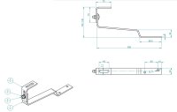 100x A2 Dachhaken Biberschwanz verstellbar Edelstahl 5mm Photovolatik PV WG007