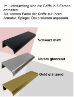 Design Badmöbel Set ADEL SCHWARZ 60 cm MDF SOFT-CLOSE MONTIERT
