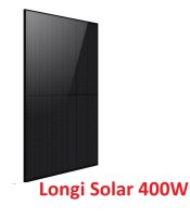 400W Solarmodul Longi Solar PV Modul Full Black Photovoltaik