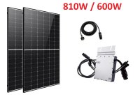 810 W /600 W Balkonkraftwerk Photovoltaik Solaranlage...