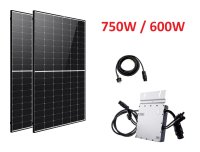 0% MwSt. 750 W /600 W Balkonkraftwerk Photovoltaik...