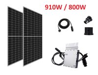 910 W /800 W Balkonkraftwerk Photovoltaik Solaranlage...