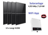 0% DE Solaranlage 5kWp Wechselrichter Goodwe 5.0 DT...