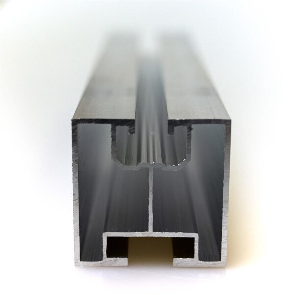 4,8m ALU Solarprofil Montageprofil 40x40 Photovoltaikanlage oder Solar  | T / 0% MwSt. 2x 2,4m + C - Profilverbinder + Schrauben + Mutter
