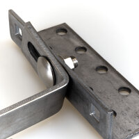 50x Photovoltaik Dachhaken verstellbar Solar PV Halterung Edelstahl 5mm , 13cm 130 mm | A2 | 1.4016