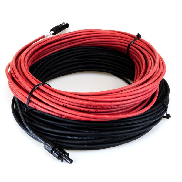 SET 0% MwSt. 4mm2 Solarkabel Verlängerungskabel Rot | Schwarz  MC4 Stecker Solarstecker PV -8m