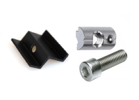 1 x SET Endklemme Schwarz 30mm + Zylinderkopfschraube...