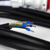 CEE Maschinen Anschlusskabel Stecker mit Phasenwender 32A od. 16A Kabel 3m lang
