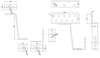 0% DE MwSt. 4 x Photovoltaik Dachhaken verstellbar Solar PV Halterung Edelstahl 5mm  HET 14 cm TUV