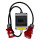 16A MID geeicht - Mobiler Digital Stromzähler Zwischenstecker Box 1m  400V / 16A  CEE-Stecker Und Kupplung 1m