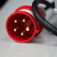 16A MID geeicht - Mobiler Digital Stromzähler Zwischenstecker Box  3m 400V / 16A  CEE-Stecker Und Kupplung
