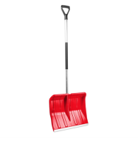 Schneeschieber Schneeräumer 49cm mit ALU Stiel und...
