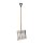 ALU 40cm Schneeschieber Schneeräumer Schneeschaufel mit HOLZ Stiel D-Griffe 40cm / 129cm / 3704