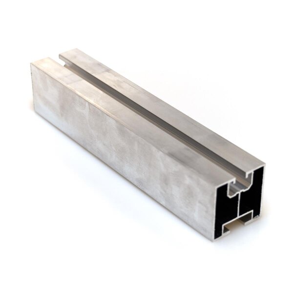 Solar-Montageschiene 40x40mm – 2 Nuten (8,5/10,5mm), Aluminium, Zuschnitt 180mm