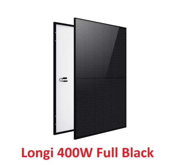 36x 400W Solarmodul W Longi Solar PV Modul Full Black Photovoltaik / 0% MwSt. / Normaler Steuersatz