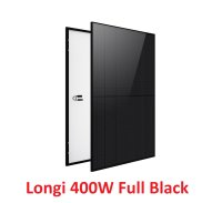 36x 400W Solarmodul W Longi Solar PV Modul Full Black...