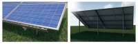 2x3 Vertical Photovoltaik PV Freiland Unterkonstruktion Montagesystem Freilandanlage
