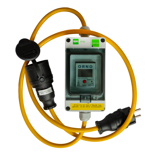 16A MID geeicht Mobiler Digital Stromzähler Zwischenstecker Box 230V / 16A  Schuko Stecker Und Kupplung S230VRM 1m