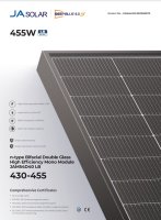 440W Bifazial Solarmodul JA Solar JAM54D40-440/LB BFR 0% MwSt. / Normaler Steuersatz