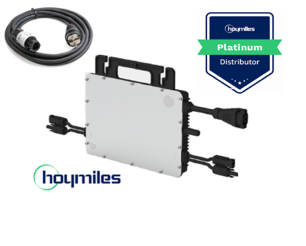 Hoymiles Microwechselrichter mit Endkappe Balkonkraftwerk HMS-1000-2T 1F mit Kabel 5m 0% MwSt.