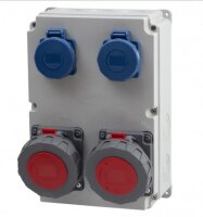 IP65 Stromverteiler Wandverteiler Steckdosen verdrahtet...
